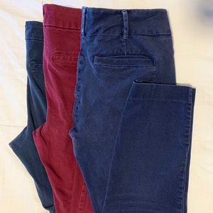 BUNDLE of Comfortable skinny leg work pants